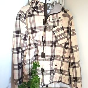 Plaid Burton Ski Jacket Medium